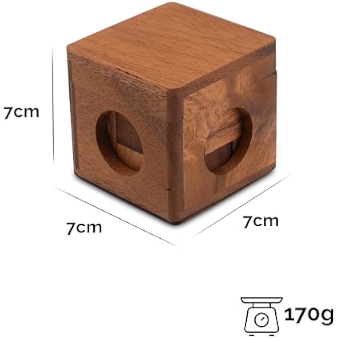 SOMA CUBE SIZE M - 3D PUZZLE - EDUCATIONAL GAME - THINKING GAME - PUZZLE GAME - PATIENCE GAME - LOGIC GAME IN WOODEN BOX - Image 2
